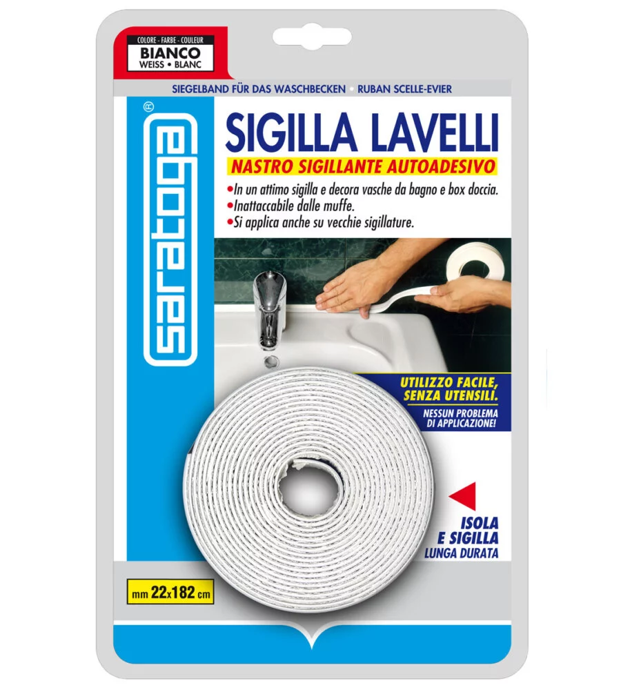 NASTRO SIGILLANTE AUTOADESIVO PER LAVELLI.